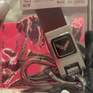 Red corvette keychain